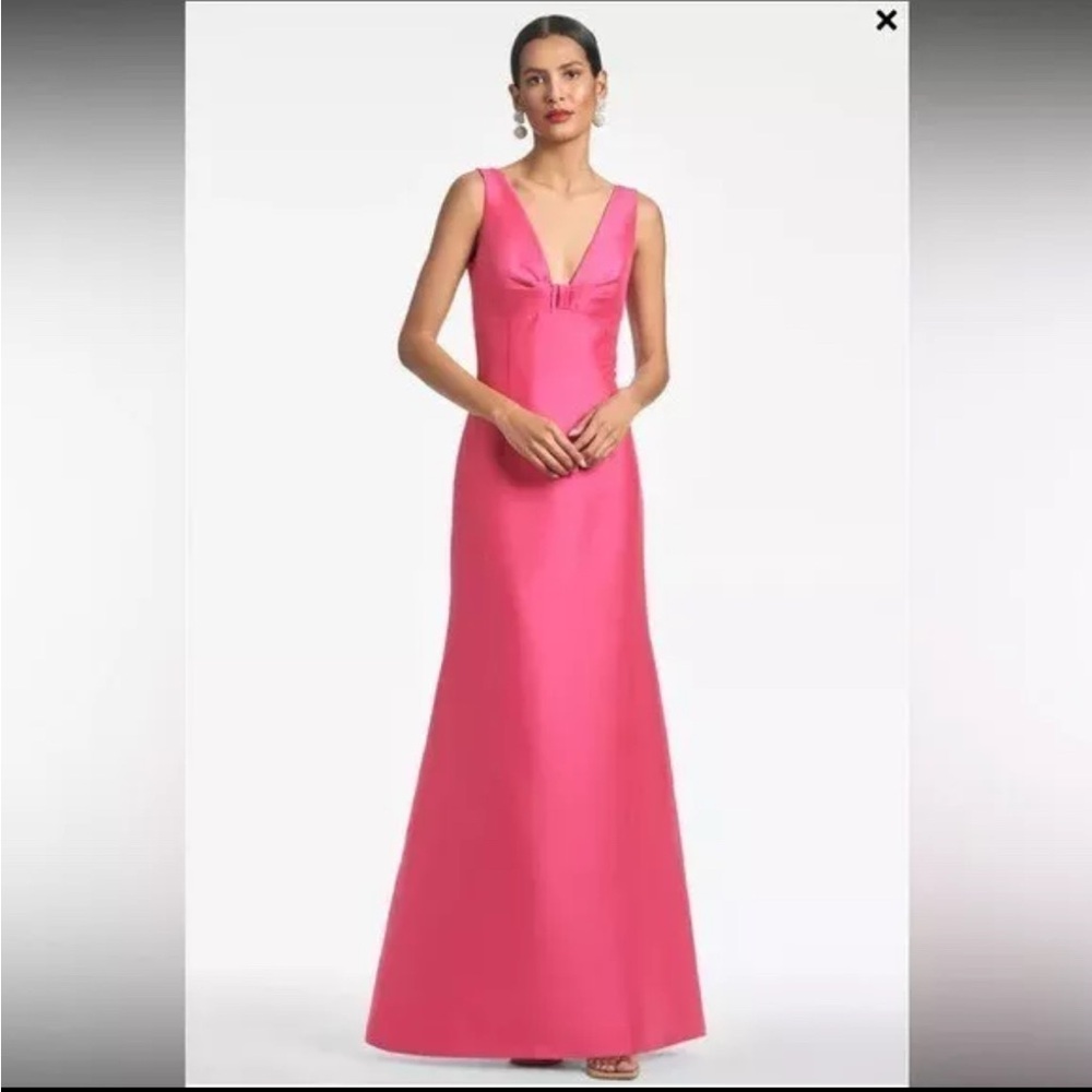Sachin + Babi Vibrant Pink Evening Gown Dress